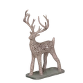 Hươu Voronoi trang trí kèm đế (Baseplate) - Thumbnail 1