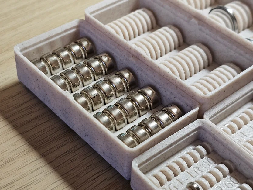 Bộ khay Gridfinity đựng pin cell đầy đủ (Complete Gridfinity Cell Battery holders) - Image 2