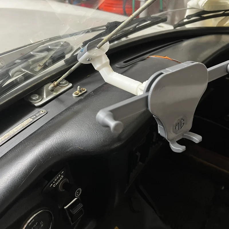 Kẹp gắn kính chắn gió: Giá đỡ điện thoại cho MGB hoặc MG Midget