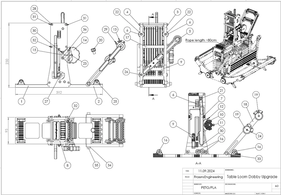 Nâng cấp E-Dobby cho Khung Cửi Để Bàn (Table Loom E-Dobby Upgrade) - Image 8