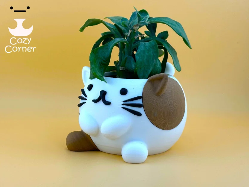 Chậu cây mèo dễ thương (Cute Cat Planter) - Image 1
