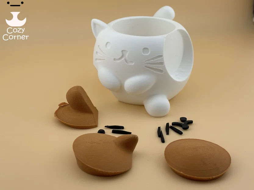 Chậu cây mèo dễ thương (Cute Cat Planter) - Image 2