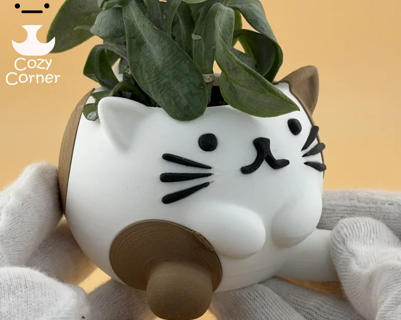 Chậu cây mèo dễ thương (Cute Cat Planter) - Image 3