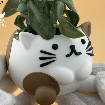 Chậu cây mèo dễ thương (Cute Cat Planter)