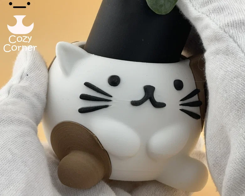 Chậu cây mèo dễ thương (Cute Cat Planter) - Image 5