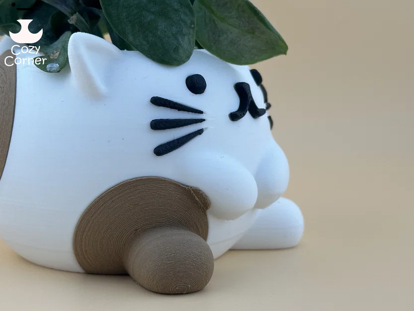Chậu cây mèo dễ thương (Cute Cat Planter) - Image 6