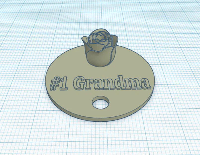 Huy hiệu 3D #1 Grandma - Món quà ý nghĩa tặng bà - Image 2
