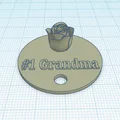 Huy hiệu 3D #1 Grandma - Món quà ý nghĩa tặng bà - Thumbnail 2