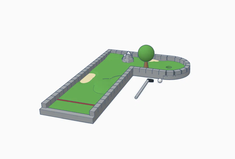 Mô hình sân chơi Mini Golf 3D - Giải trí sáng tạo tại nhà - Image 1