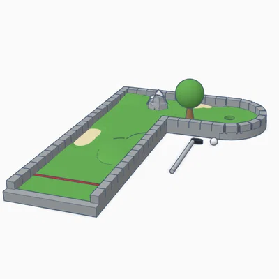 Mô hình sân chơi Mini Golf 3D - Giải trí sáng tạo tại nhà