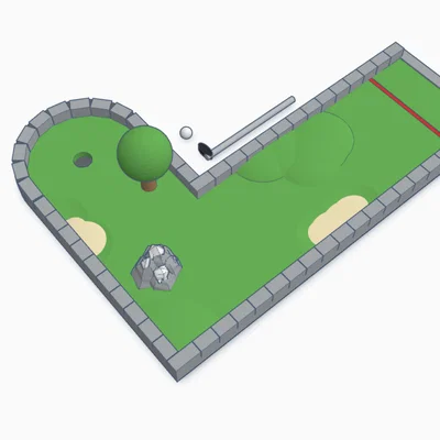 Mô hình sân chơi Mini Golf 3D - Giải trí sáng tạo tại nhà