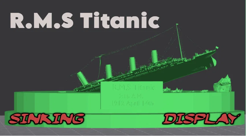 Mô hình trưng bày Titanic đang chìm (Titanic Sinking Display) - Image 1