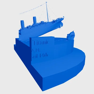 Mô hình trưng bày Titanic đang chìm (Titanic Sinking Display)
