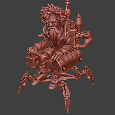 Gnome Artificer - Mô hình nhà phát minh phong cách Steampunk độc đáo