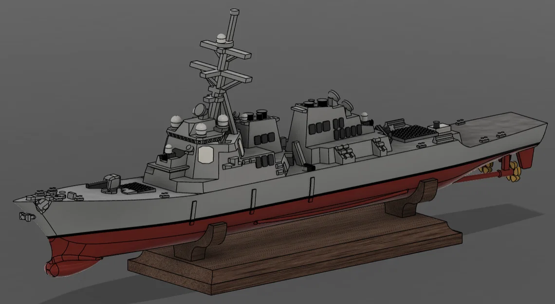 Tàu khu trục tên lửa Arleigh Burke-class Flight I (tỉ lệ 1:1000) - Image 1