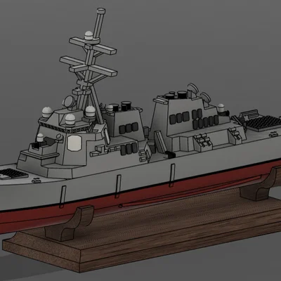 Tàu khu trục tên lửa Arleigh Burke-class Flight I (tỉ lệ 1:1000)