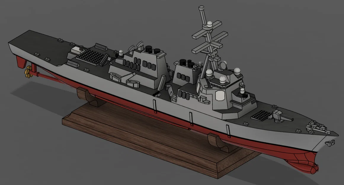 Tàu khu trục tên lửa Arleigh Burke-class Flight I (tỉ lệ 1:1000) - Image 2