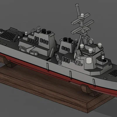 Tàu khu trục tên lửa Arleigh Burke-class Flight I (tỉ lệ 1:1000)