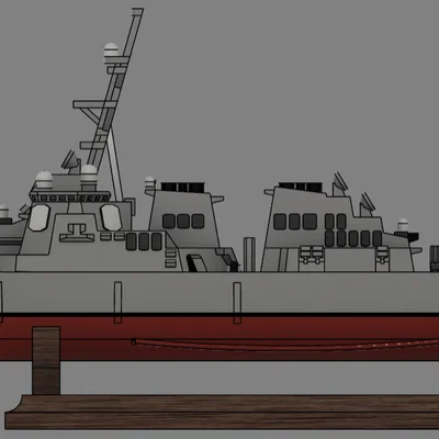 Tàu khu trục tên lửa Arleigh Burke-class Flight I (tỉ lệ 1:1000)