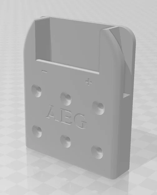 Ngàm treo pin AEG/RIGID - Giải pháp sắp xếp pin gọn gàng cho xưởng - Image 1