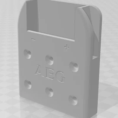 Ngàm treo pin AEG/RIGID - Giải pháp sắp xếp pin gọn gàng cho xưởng