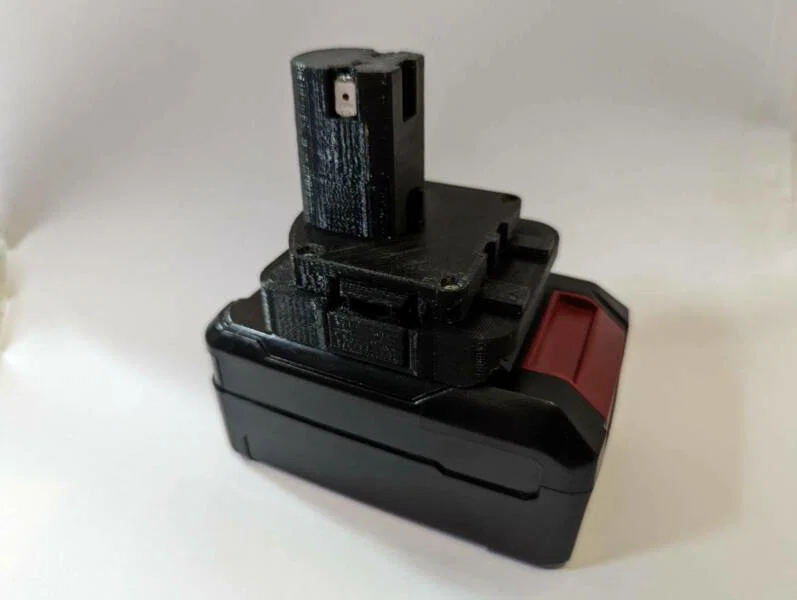 Adapter Ozito Battery to Ryobi Skin (Đổi pin Ozito/Einhell sang Ryobi) - Image 1