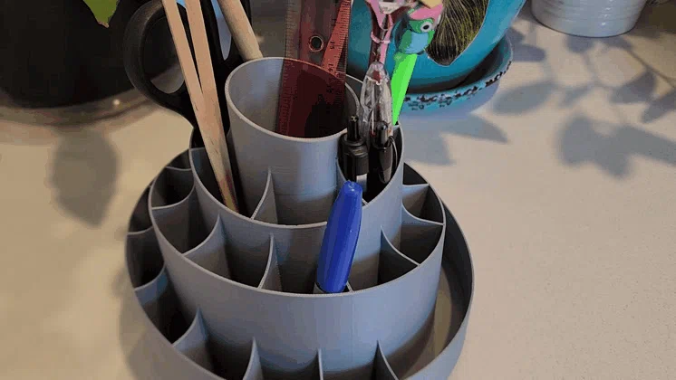 #0180 Nautilus 1 Rotating Caddy [2 biến thể] – Khay bút xoay - Image 2