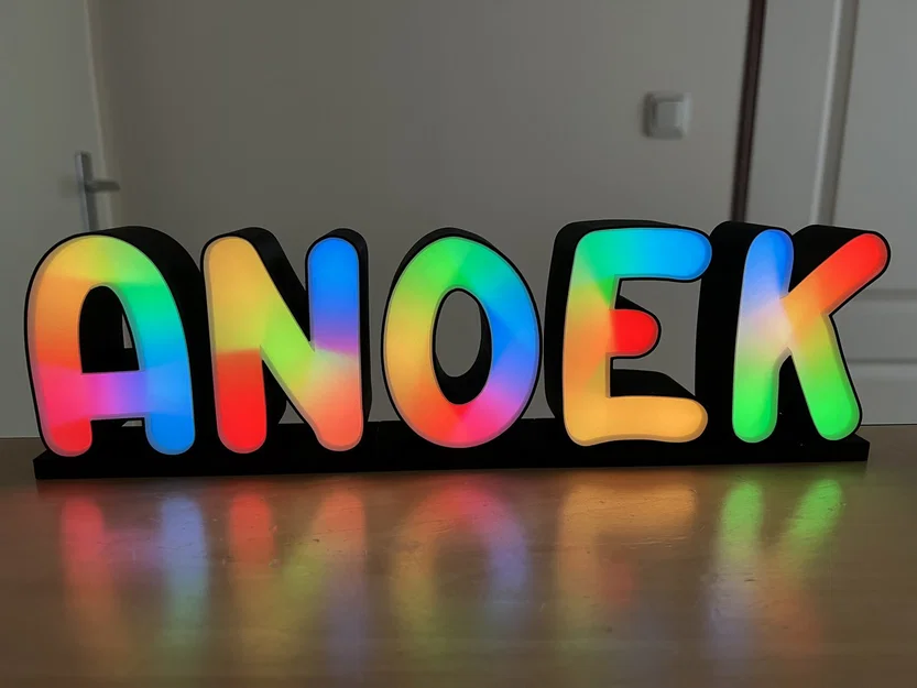 Bộ chữ/số phát sáng WLED hoặc LED: full alphabet & 0–9 cao 8,5 cm - Image 1