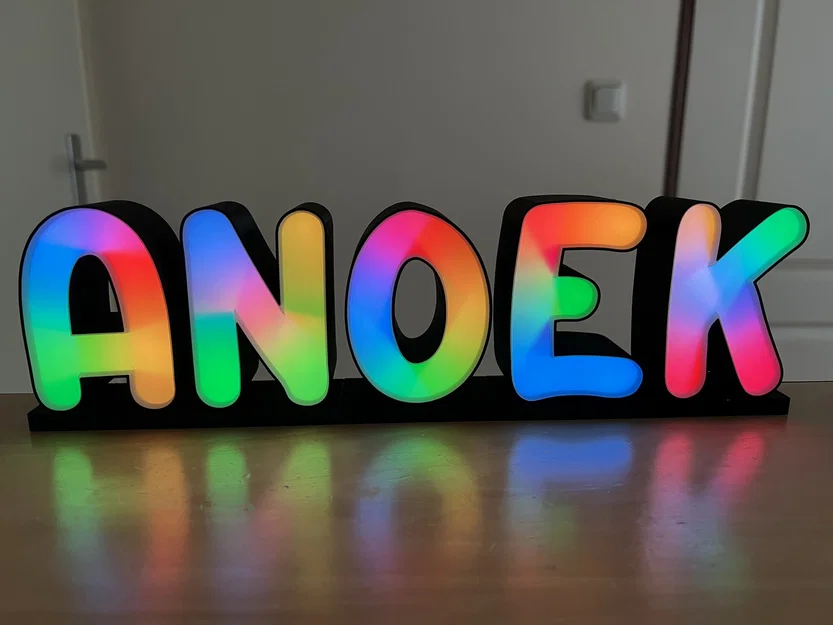 Bộ chữ/số phát sáng WLED hoặc LED: full alphabet & 0–9 cao 8,5 cm - Image 5