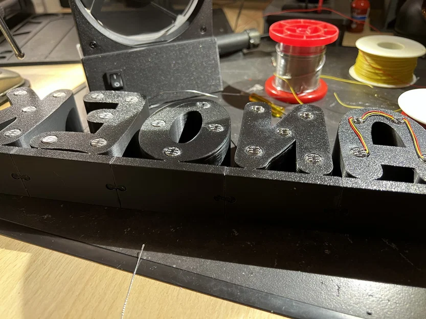 Bộ chữ/số phát sáng WLED hoặc LED: full alphabet & 0–9 cao 8,5 cm - Image 11