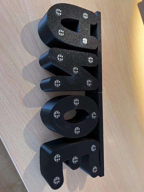 Bộ chữ/số phát sáng WLED hoặc LED: full alphabet & 0–9 cao 8,5 cm - Image 12