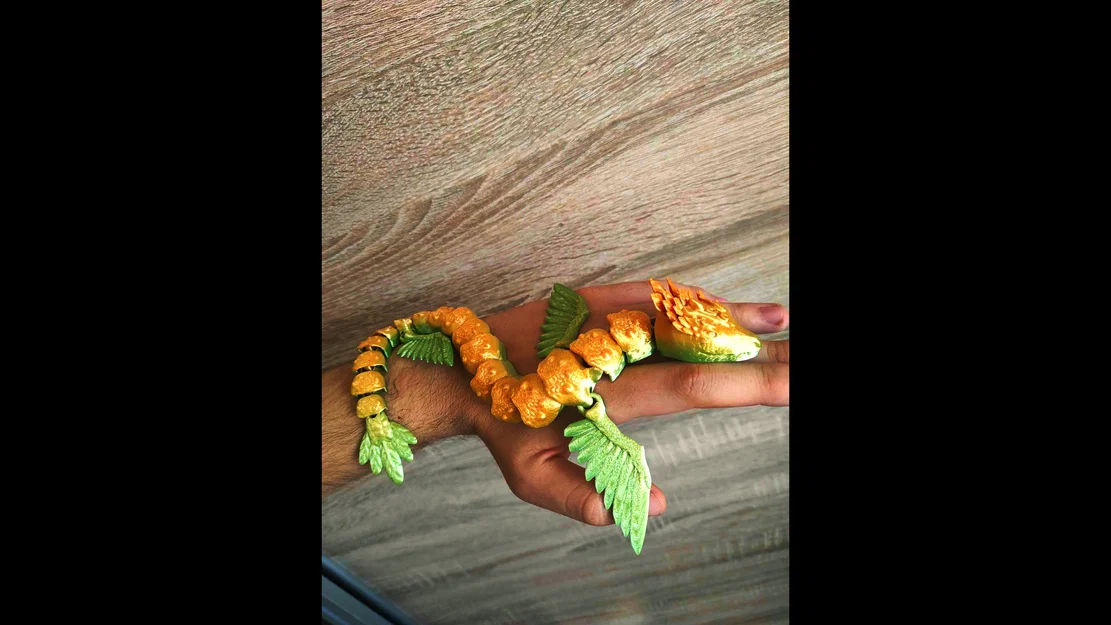 Mô hình rồng thần Quetzalcoatl linh hoạt in 3D (Articulated Serpent) - Image 1