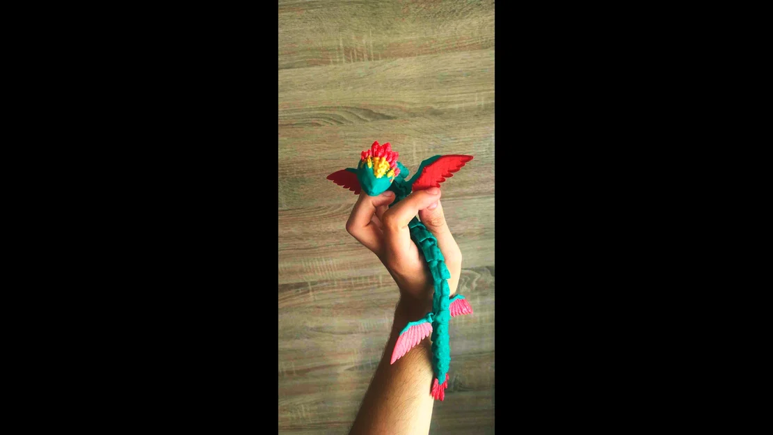 Mô hình rồng thần Quetzalcoatl linh hoạt in 3D (Articulated Serpent) - Image 2