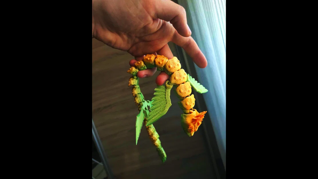 Mô hình rồng thần Quetzalcoatl linh hoạt in 3D (Articulated Serpent) - Image 3