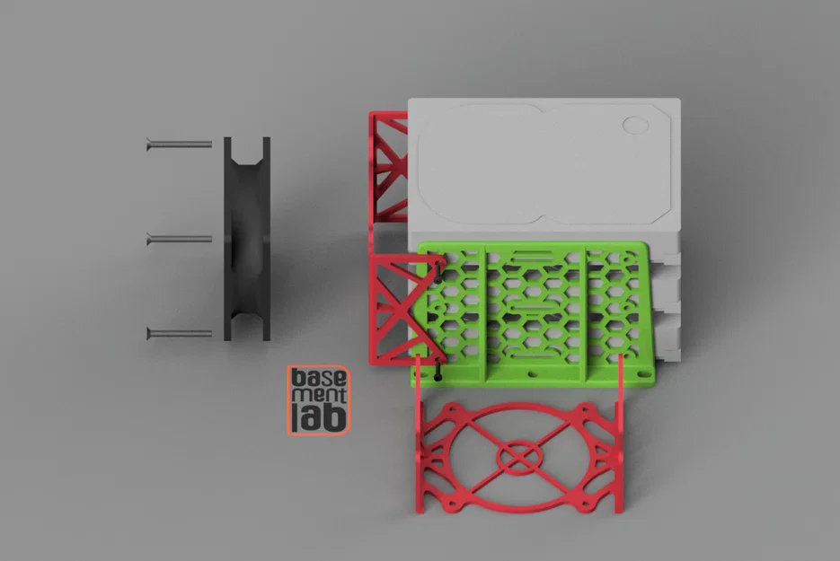 Pat gắn quạt 80mm cho HDD 2.5-3.5 adapter profile - Pc Test Bench case - Image 3