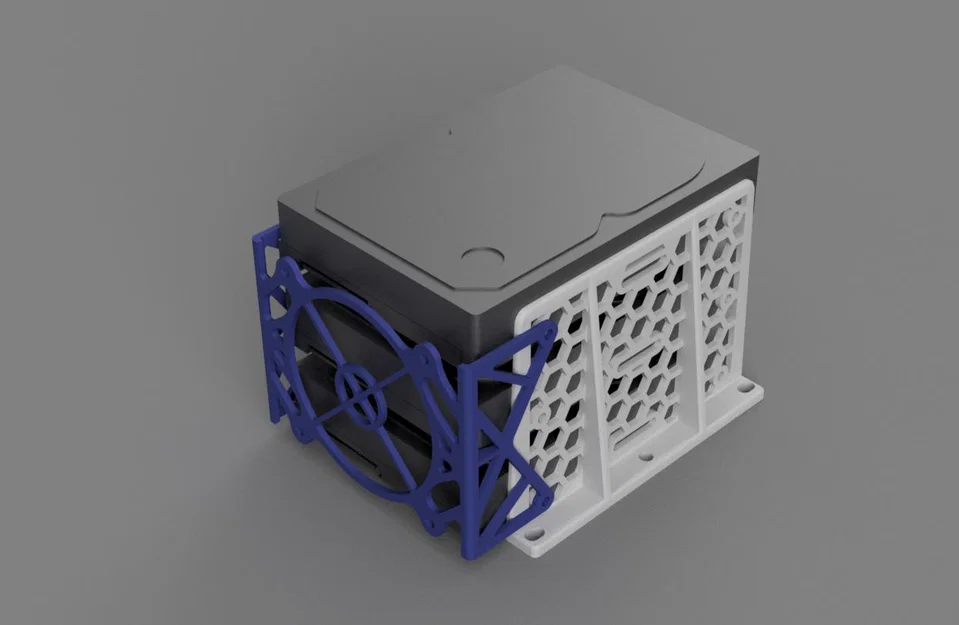 Pat gắn quạt 80mm cho HDD 2.5-3.5 adapter profile - Pc Test Bench case - Image 4