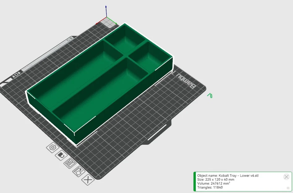 Khay dưới cho Kobalt Mini Toolbox (Kobalt Mini Toolbox Lower Tray) - Image 1
