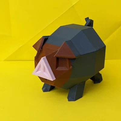 Lechonk Low Poly Pokemon