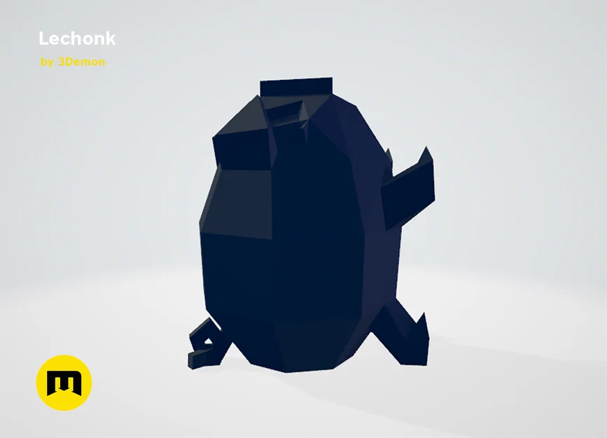Lechonk Low Poly Pokemon - Image 8