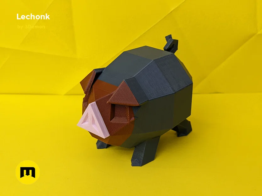 Lechonk Low Poly Pokemon - Image 12