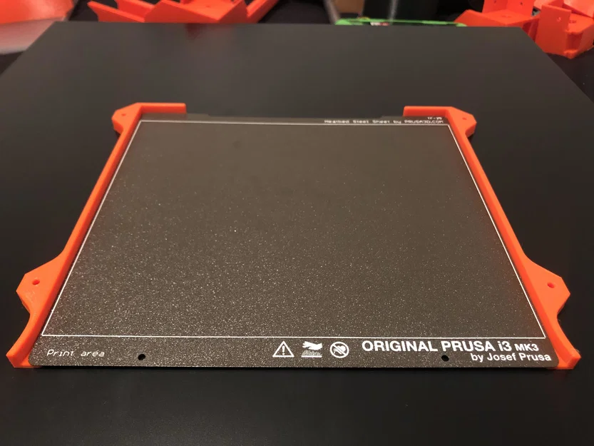 Giá treo steel sheet cho Prusa i3 gắn dưới bàn (hợp MK4/MK3/MK2) - Image 1