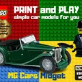 Mô hình xe cổ MG Midget 1949 in 3D tương thích lắp ghép LEGO - Thumbnail 1