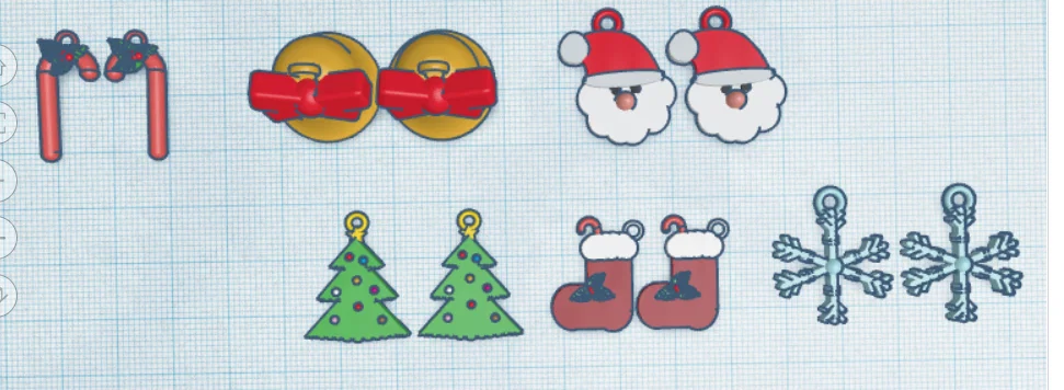 Bộ sưu tập bông tai Giáng sinh 3D xinh xắn tự làm tại nhà - Image 2