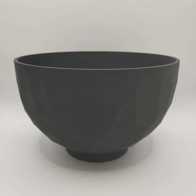 Tô (Bowl) Low Poly Cỡ Lớn Có Chân – Thiết Kế Designer - Image 2