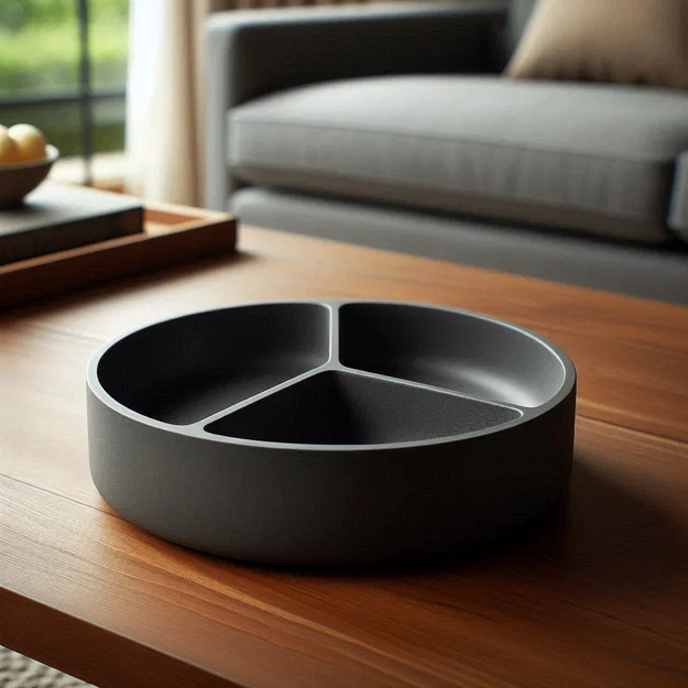 Khay Đựng Snack Thiết Kế Thẳng 3 Ngăn (Three Options) - Image 1