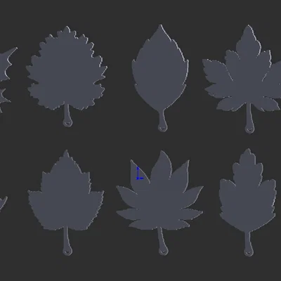 Bộ sưu tập lá mùa thu trang trí - File in 3D treo tường độc đáo