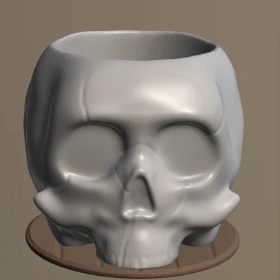 Mô hình Skull Cup (Cốc đầu lâu) in 3D trang trí độc đáo