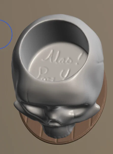 Mô hình Skull Cup (Cốc đầu lâu) in 3D trang trí độc đáo - Image 3