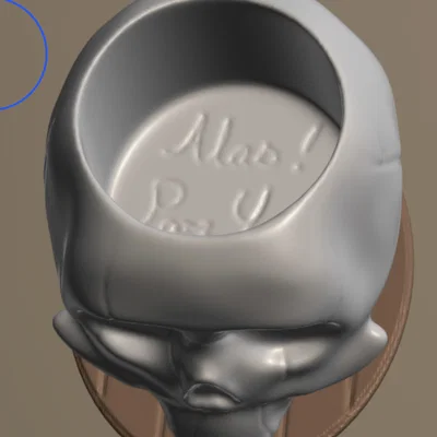 Mô hình Skull Cup (Cốc đầu lâu) in 3D trang trí độc đáo