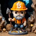 Tượng mô hình thợ đào Bitcoin (Bitcoin miner figurine) - Thumbnail 1